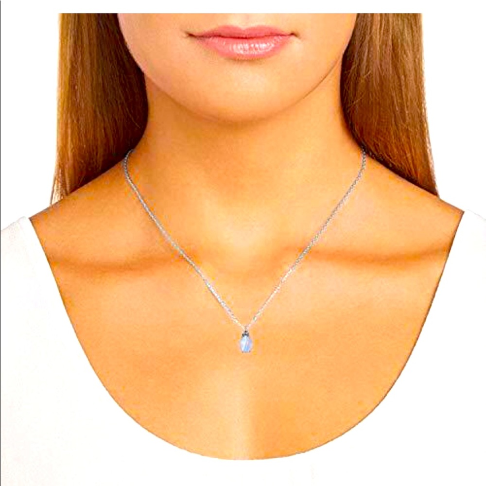 .925 sterling Silver and stone necklace